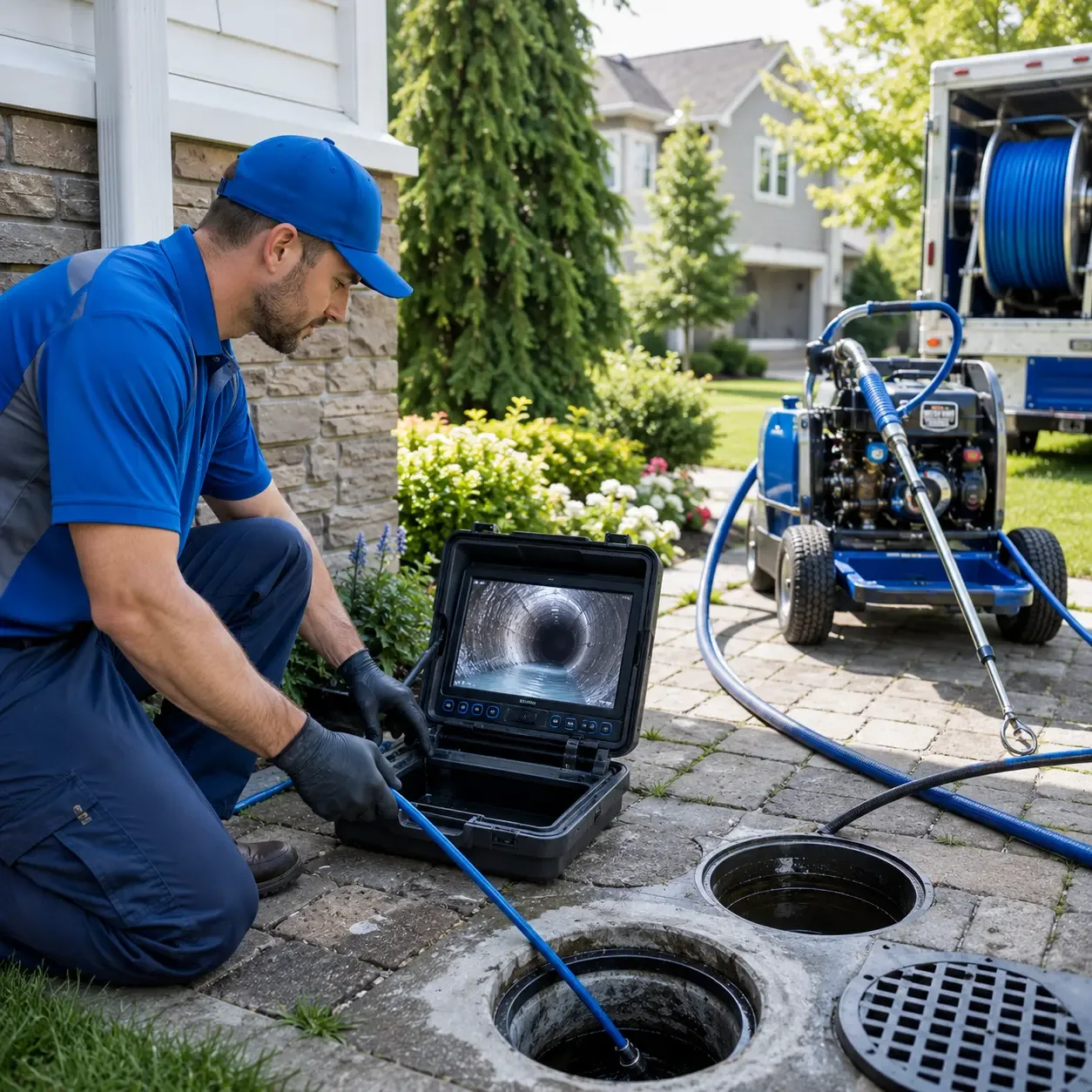 Outdoor drain cleaning professionals serving Freedom, NH